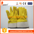 Cotton Yellow Latex Gloves (DCL412)